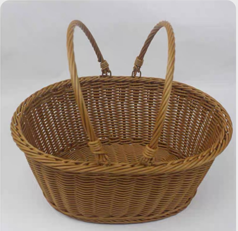 Basket Oval Front with handle carrier