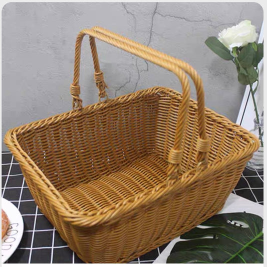 Basket Square Front with handle carrier