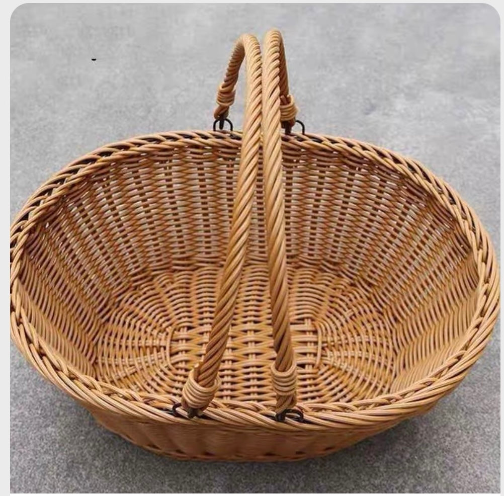 Basket Oval Front with handle carrier