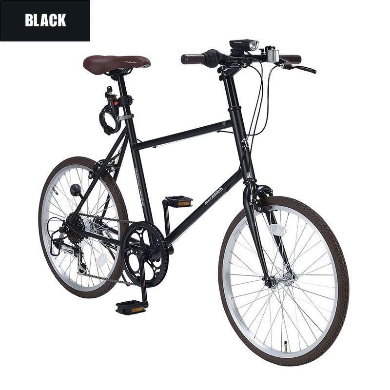 Mypallas MINIVELO 20 inch Black + Free Headlight and Bike Lock